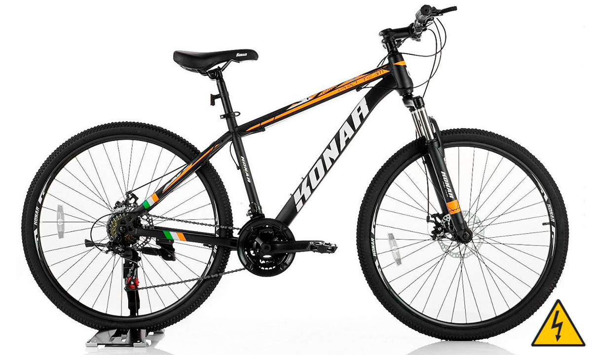 Електровелосипед KONAR KA MTB Team 29" 1000W (2021) 2021 Чорно-білий 